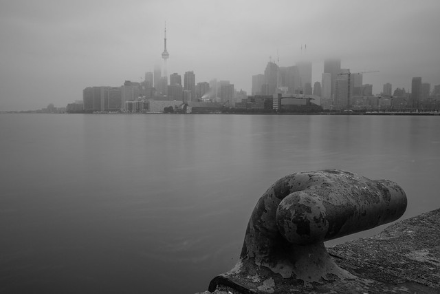 Toronto skyline on a cloudy day