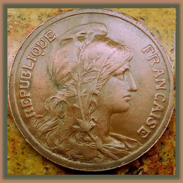 1915 French 10 Centime Coin (Obverse)