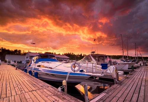 light sunset summer sky orange cloud sun lake ontario canada colour reflection nature water marina wow landscape outdoors boat crazy cool dock marine warm awesome cottage boating cloudscape discover