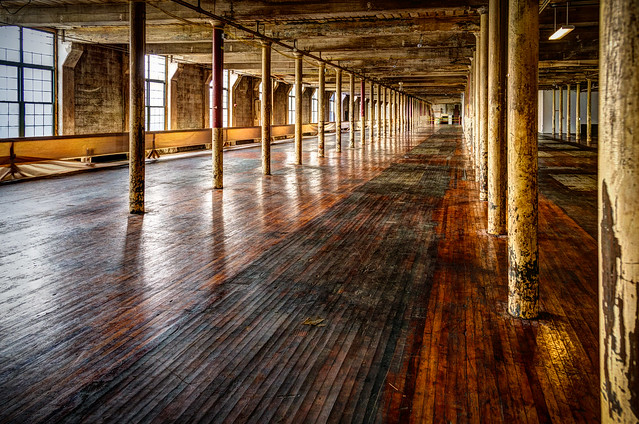 Interior of the old Bates Mill
