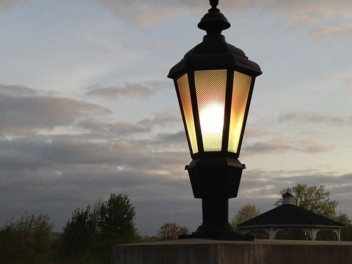 light sunset sky lamp yellow clouds amber lampost amherst iphone4s