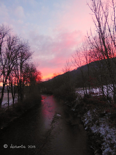 morning light by skistar64, christmas morning winter sunrise weihnachten advent riverside kärnten carinthia wintertime sonnenauf