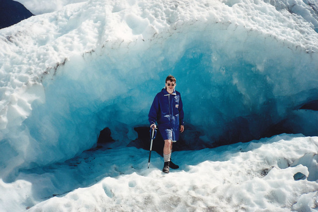 Ice cave on Franz Josef Glacier