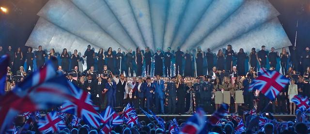 Grand Finale at the VE Day 70th Anniversary Concert, Horse Guards Parade, London, 9 May 2015
