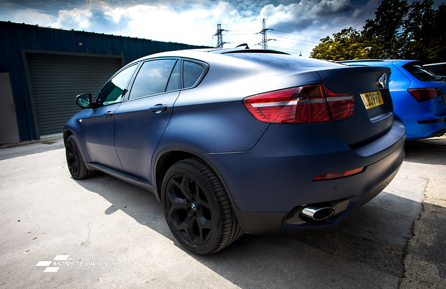 BMW X6 Matte Dark Blue Navy wrap