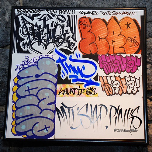 MTL SLAPS EXPO Collaborative Frame 7/9 #mtlslaps2k15 #anewstreetart  #comboframe | by ANEWstreetart