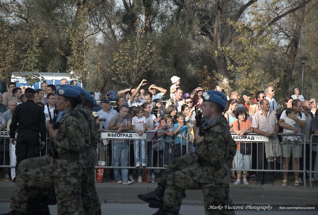 Military Parade Belgrade 2014 - Serbian Soldiers with Russian Knights - The Swifts