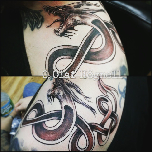 Viking Jormungand Tattoo  Ouroboros Tattoo  BaviPower Blog