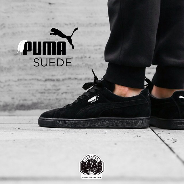 puma suede classic triple black