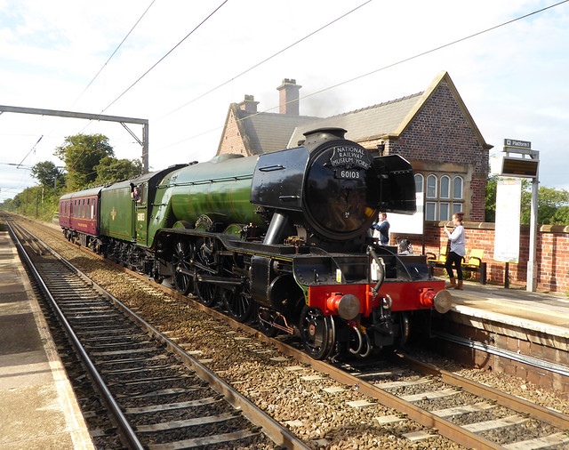Flying Scotsman at Newton-le-Willows
