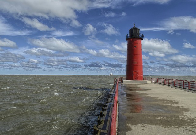 Port of Milwaukee, Lake Michigan, Wisconsin USA