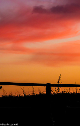 Crépuscule by Deathscythe42, Eco-Pôle du Forezsunset nature colors canon fence landscape paysage loire couleur coucherdesoleil ba