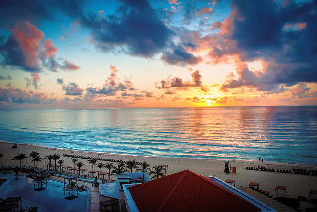 Beautiful Sunset, Cancun, Mexico