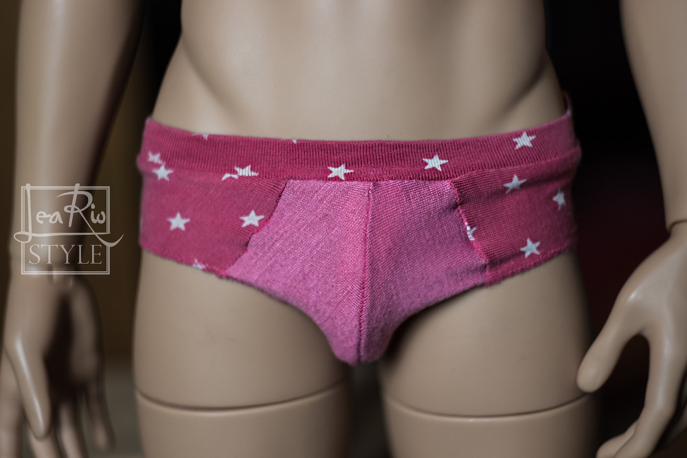 Pink'n'stars brief  Funny underwear for big men like Ipleho