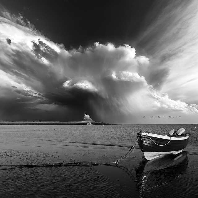Lindisfarne Rain Shafts (Commended, Landscape Photographer of the Year awards 2016)