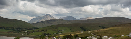 uk panorama skye landscape scotland cuillins hebrides carbost stitchedpanorama redcuillins
