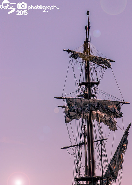 Old ship's mast