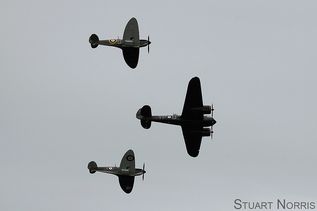 Bristol Blenheim and Spitfire Ia pair