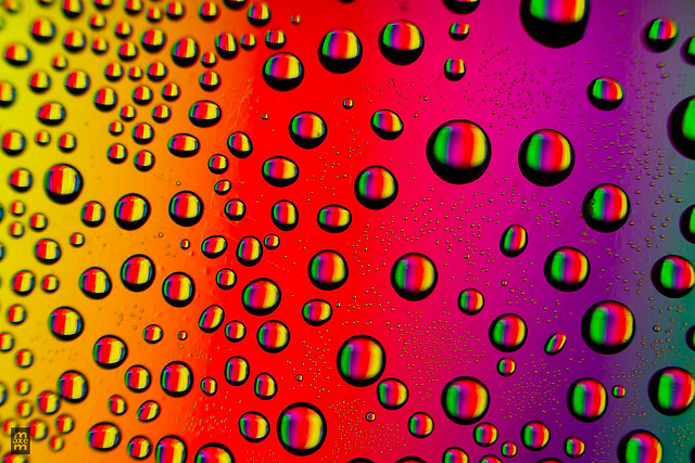 An universe of colorful drops