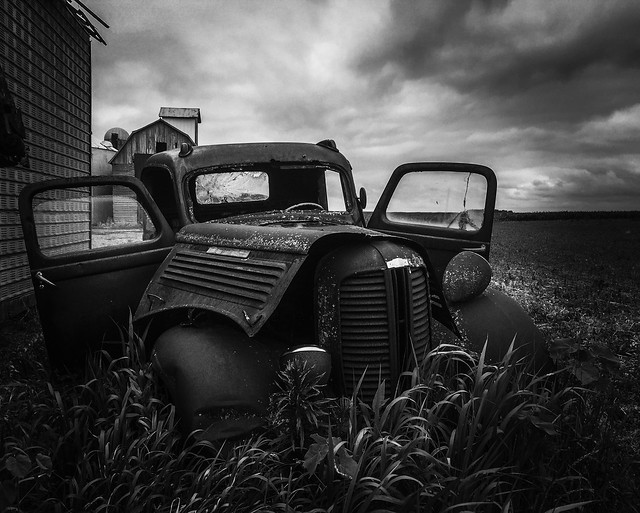 no more roads to travel....(abandoned Dodge truck-northern Illinois)