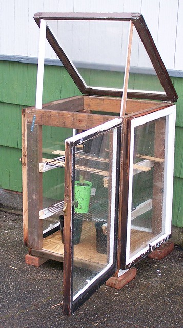 Upcycled coldframe/greenhouse