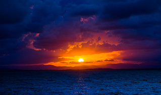 Amazing Sunset over Magnetic Island Australia