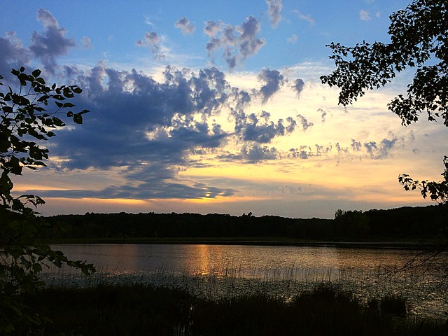 Sunset over Deer Lake