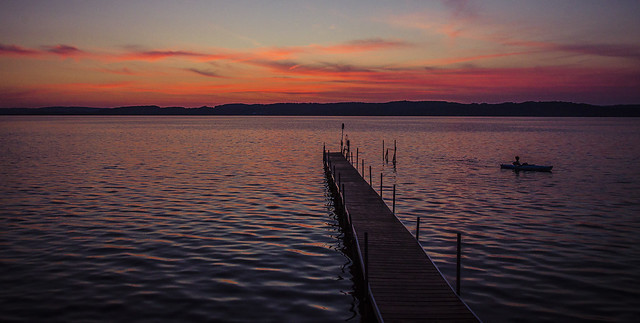 Lake Leenanau, Michigan, sunset and peace