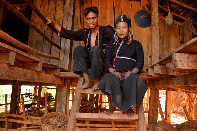 Hen young couple, Kengtung, Myanmar