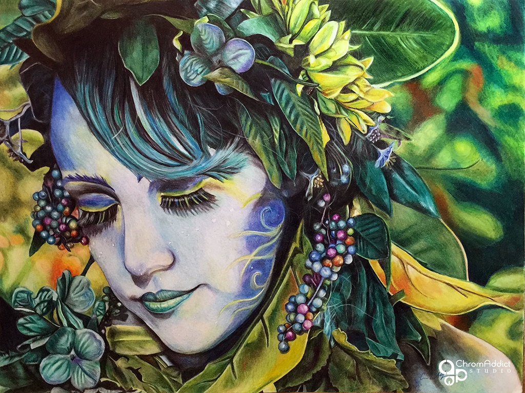 CMP October Art Challenge “Woodland Nymph” #1510 Artist: Carrie Alderfer Ca...