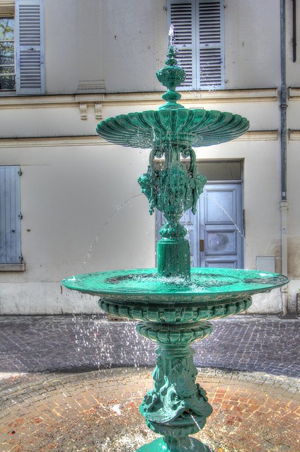 fountain fontaine verte HDR