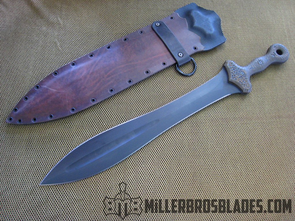 Custom Gladius with fullers and Leather/Kydex hybrid Sheat… | Flickr