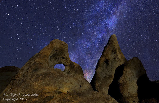 Shark Fin Arch and The Milky Way