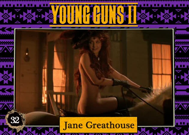 Young Guns II trading card #32b - Jane Greathouse