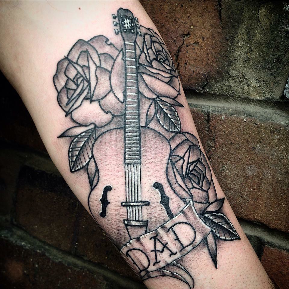 Tip 98+ about guitar tattoo ideas latest .vn