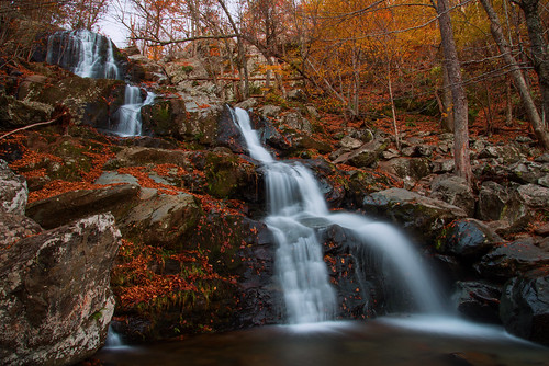 longexposure fall virginia waterfall nationalpark nikon hiking foliage d610