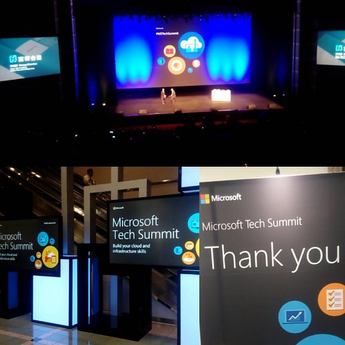 四年前Microsoft Tech days我是舞台上cosplay機長的主持人，今年只是上課，當年逛大觀園的菜鳥感都回來了。  雖然同事說每年參加到後來都一樣，倒希望自己能記得這種菜鳥心情。  #MSTechSummit #保持好奇 #永遠學習 | by waygo10151