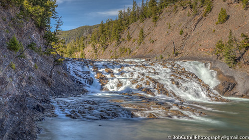 park copyright canada color colour rock pine clouds canon river photography eos photo waterfall nationalpark spring rocks paradise pics awesome picture ab pic falls photograph alberta bow banff geology awe spruce hdr thaw bowriver bowfalls banffnationalpark 6d geological evergreentrees albertatourism canon6d tourismalberta canoneos6d bobcuthillphotographygmailcom bobcuthill