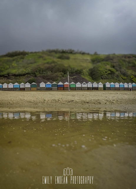 Southbourne Beach Hut Reflections