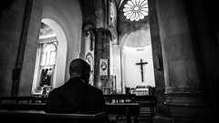 Praying - Troia, Italy - Fine art black and white photography