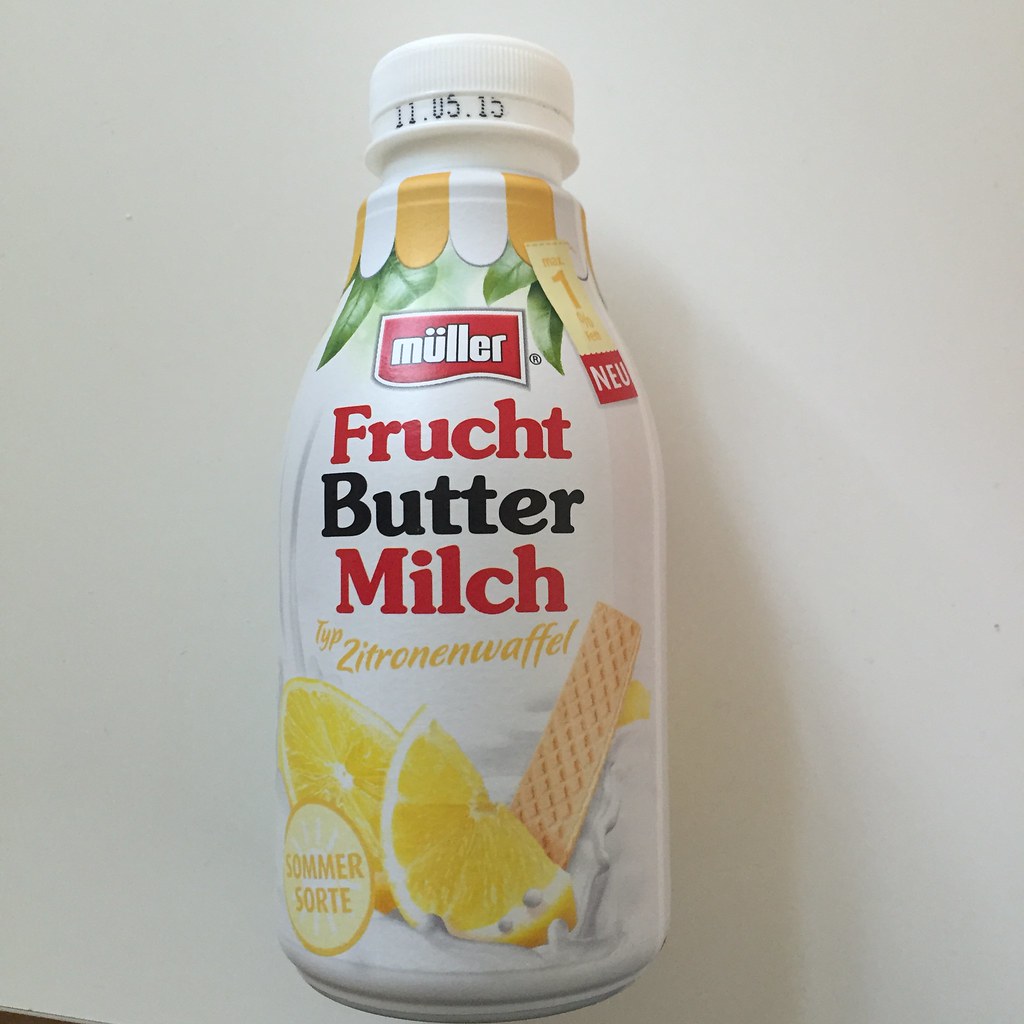 Müller Frucht Buttermilch Typ Zitronenwaffel | Lemon butterm… | Like ...