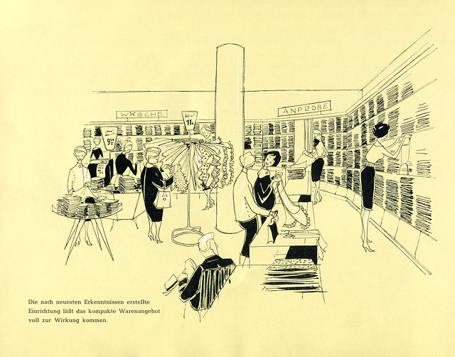 Illustration 4 aus dem Heft zur Eröffnung des Kaufhauses Gebr. Sinn