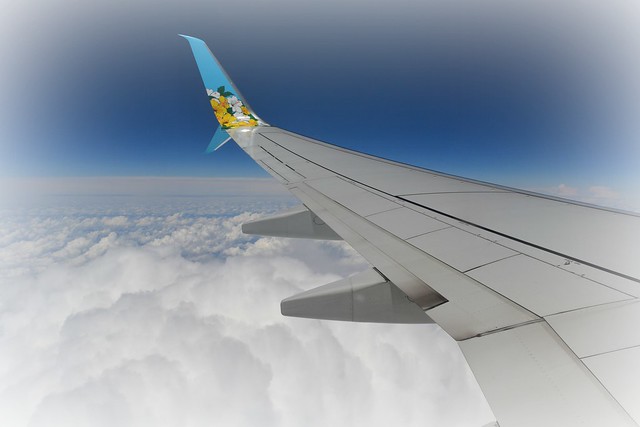 Flying the friendly skies above a sea of clouds