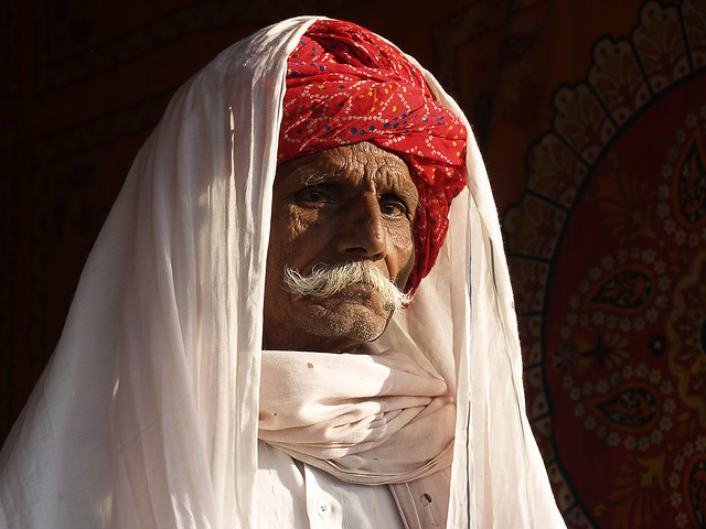 Camel Sheperd portrait,Pushkar, India