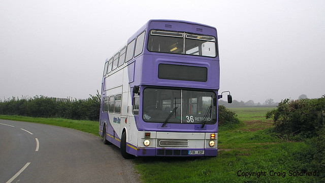 Dunn-line (Veolia Transport) MCW Metrobus F81XOF near Laxton, Nottinghamshire, 16/09/2006