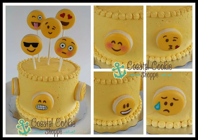 Emoji Cake! The second cake we made for our school's fun fair! When you hear little grade 3 girls in the school hallway saying 
