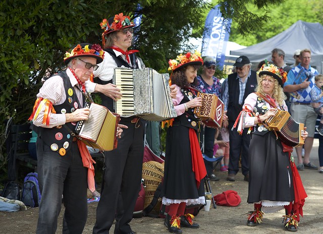 Four on the squeeze box as Phoenix Morris perform