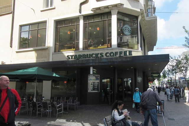 Bi-level Starbucks on Badenerstrasse