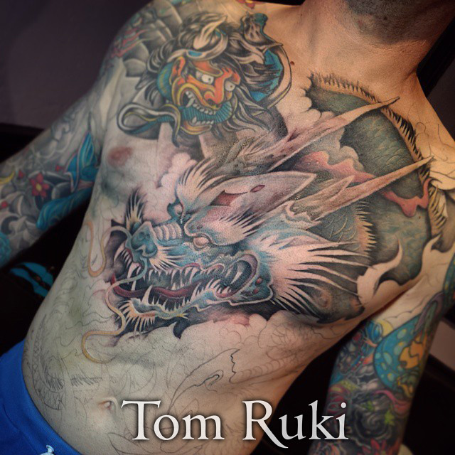 Chinese Dragon Chest Piece