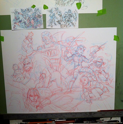 Last one for the night #wizardofoz #dorthy #tinman #lion #scarecrow #munchkin #sketch #makecomics #comics #art #redpencil #dynamism #composition #ggeraldgarcia #garseeya #yyc | by GarSeeYa